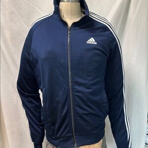 Vintage Adidas Blue Windbreaker Jacket